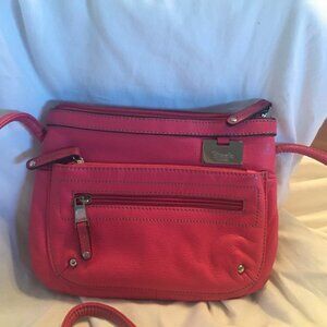 TIGNANELLO Small Dark Pink Leather Crossbody bag